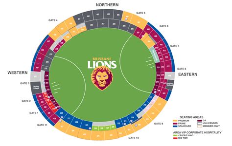 brisbane lions gabba seating map